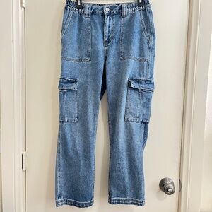 Y2K PacSun Cargo Baggy Women Size M Jeans Skater Gorpcore Streetwear Utility